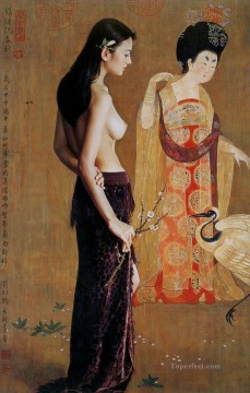  Guan Painting - Guan ZEJU 14 Chinese girl nude